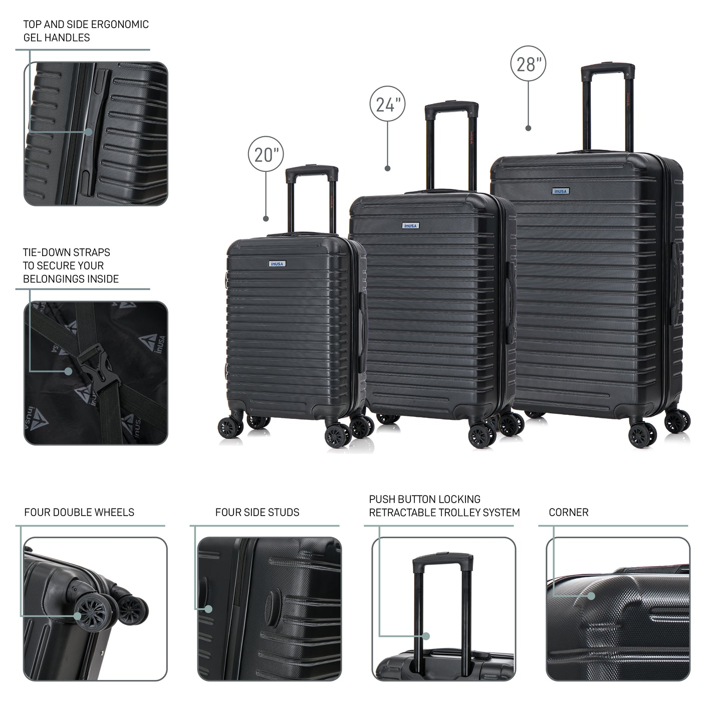 Deep 3 Piece Set 20"/24"/28"