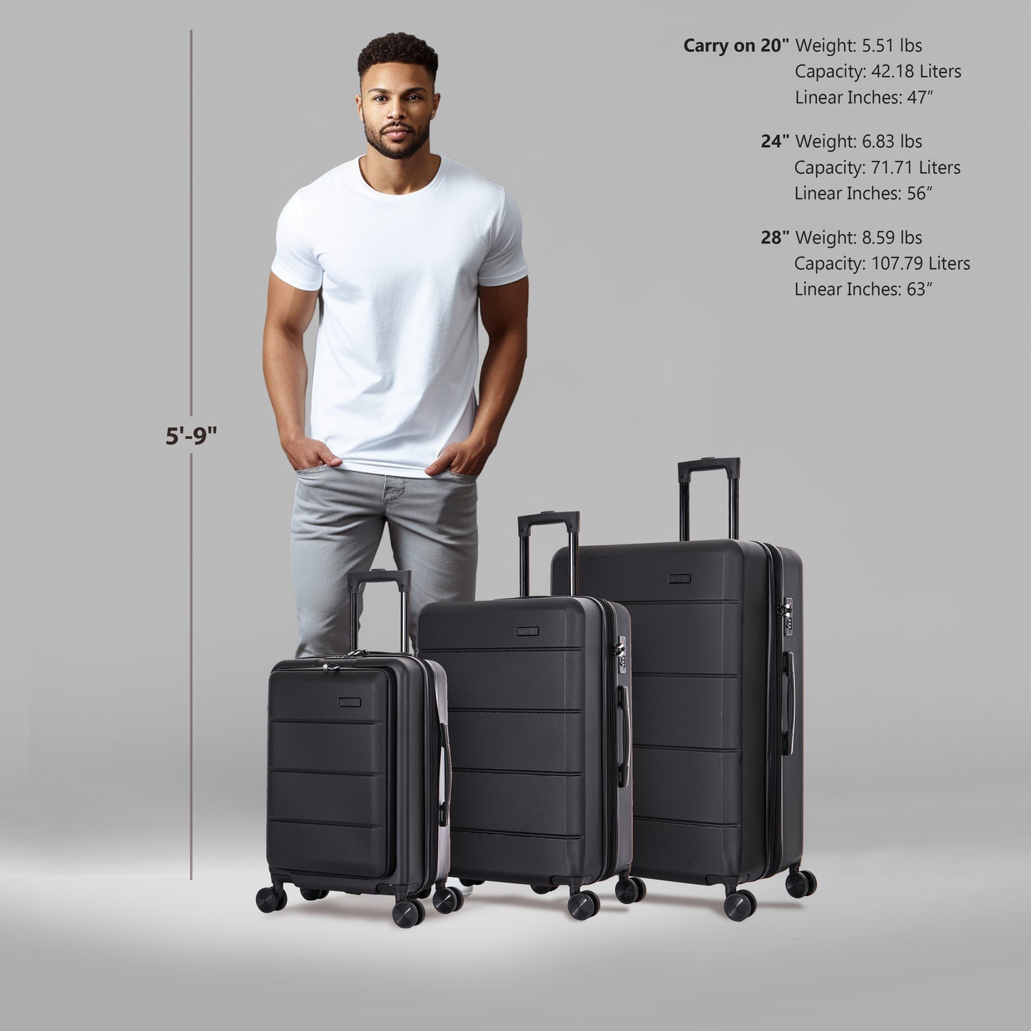 Elysian 3 Piece Set 20''/24''/28''