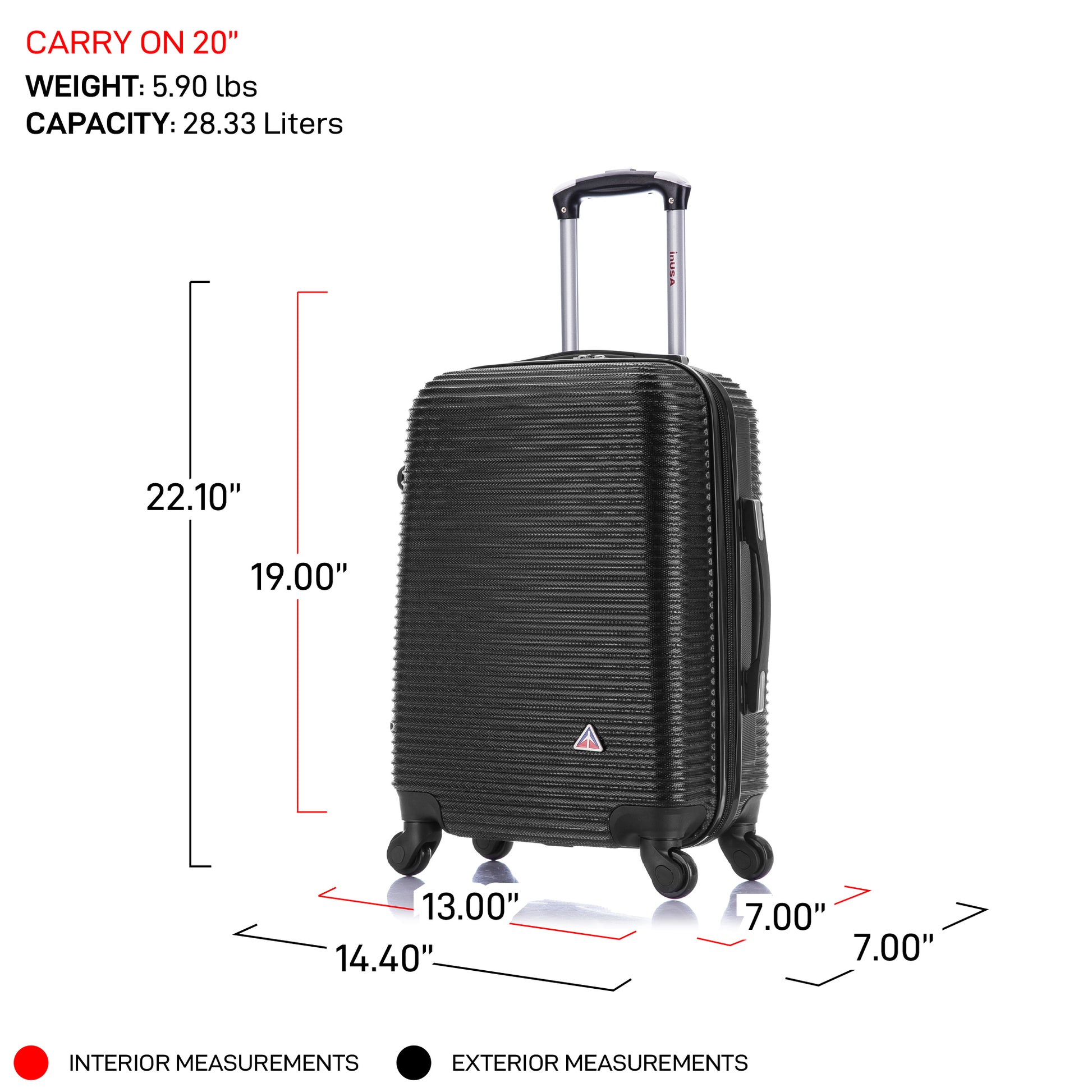 Royal 2 Piece Luggage Set 20"/24"