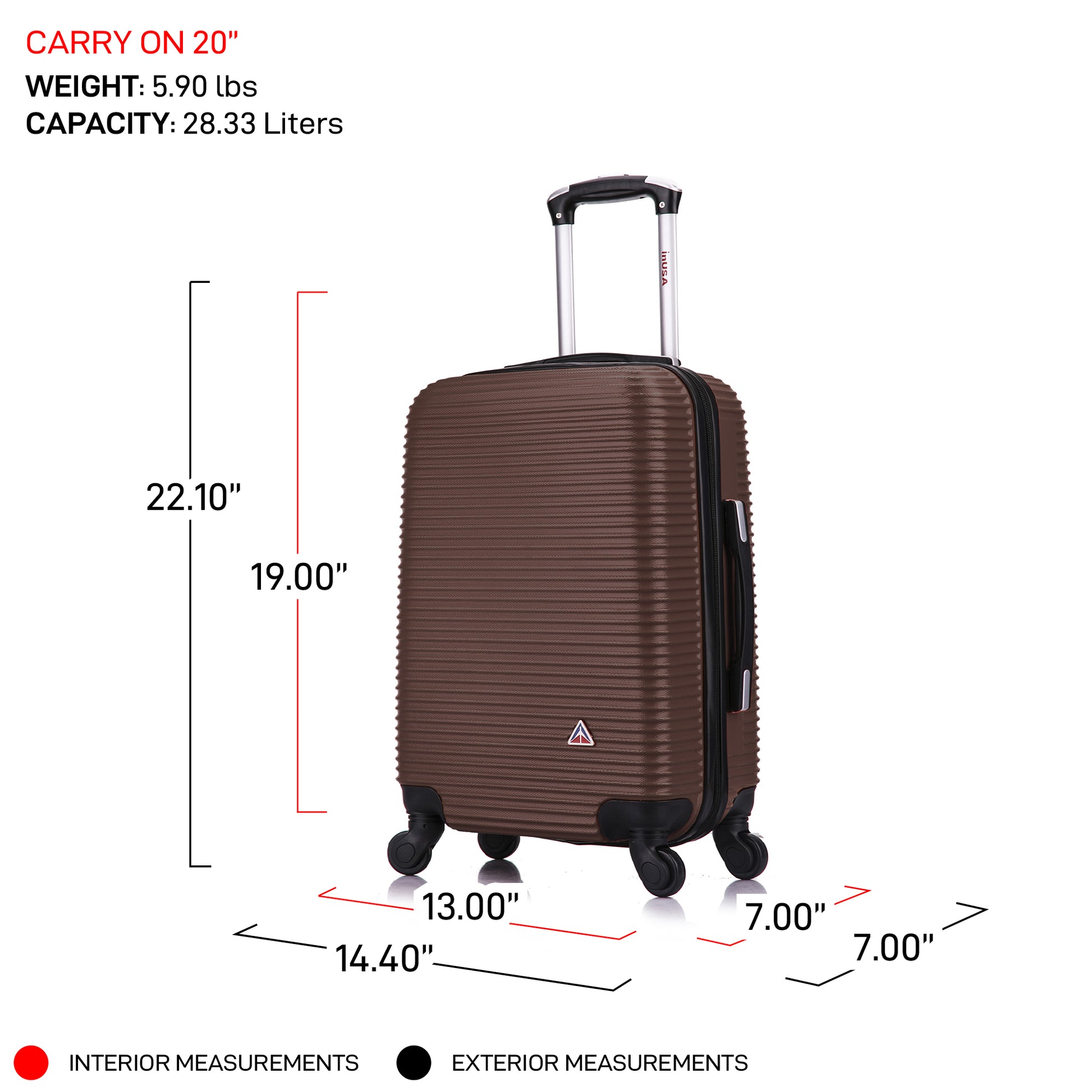 Royal 2 Piece Luggage Set 20"/24"