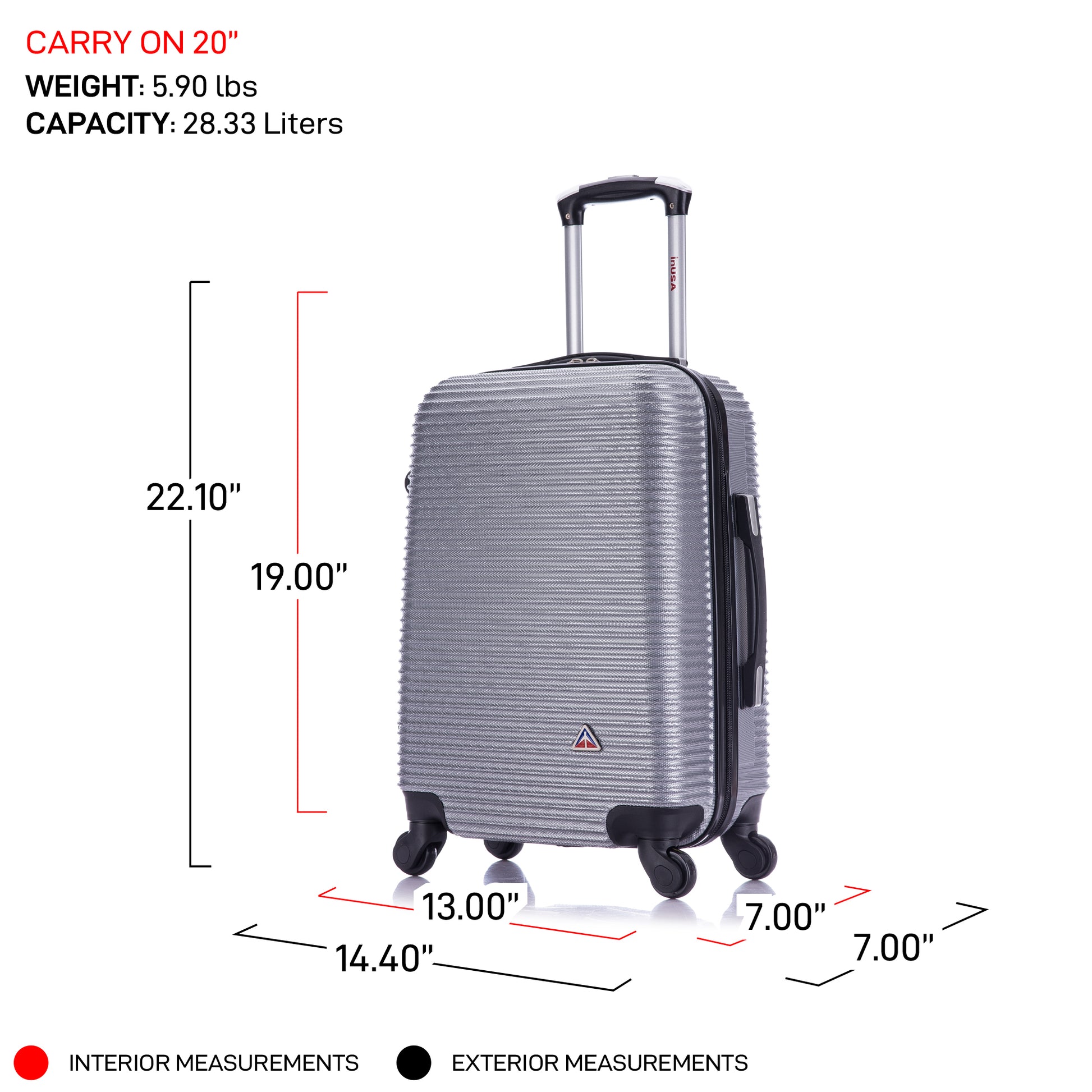 Royal 2 Piece Luggage Set 20"/24"