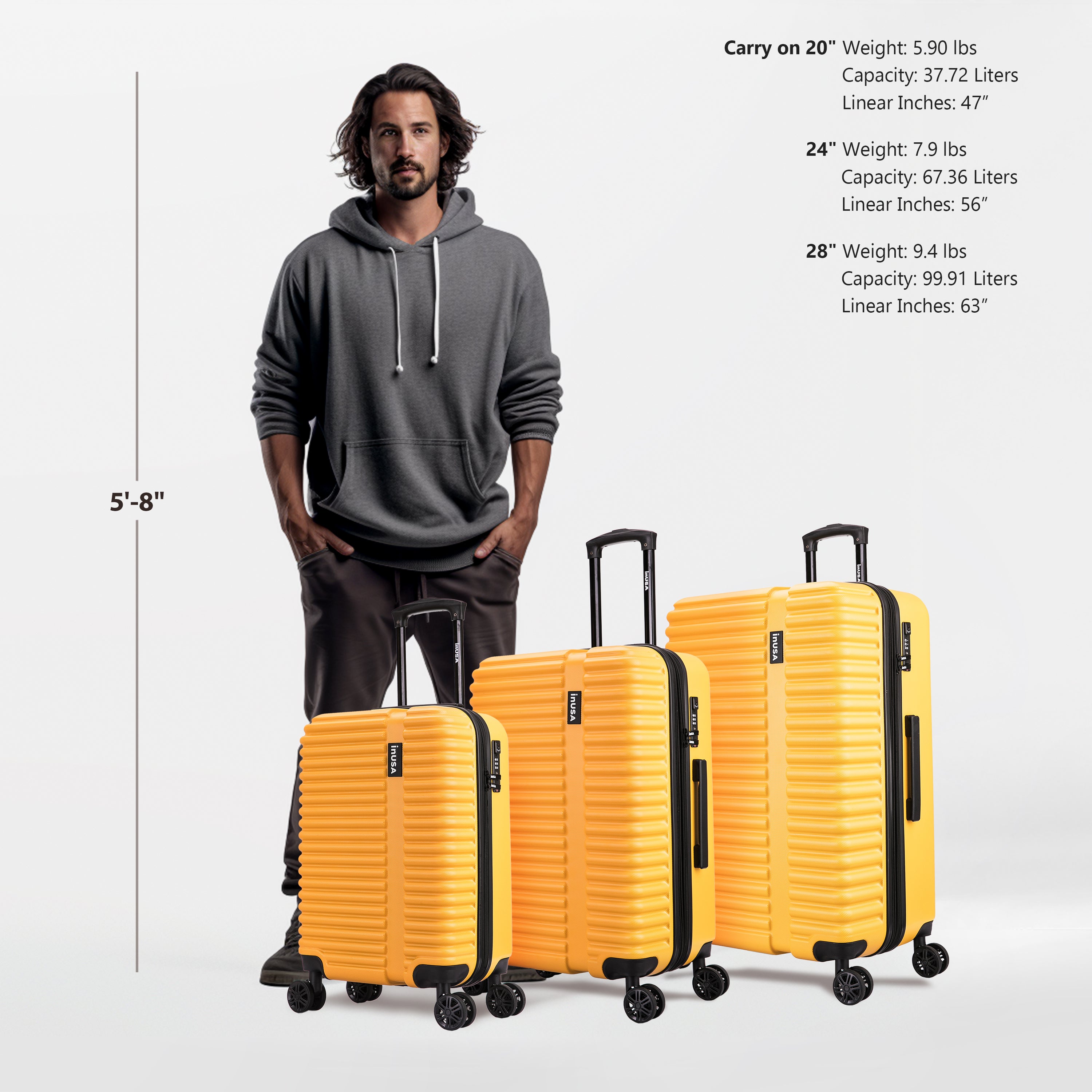Strong, Light, Reliable Everyday Luggage – InUSA Luggage