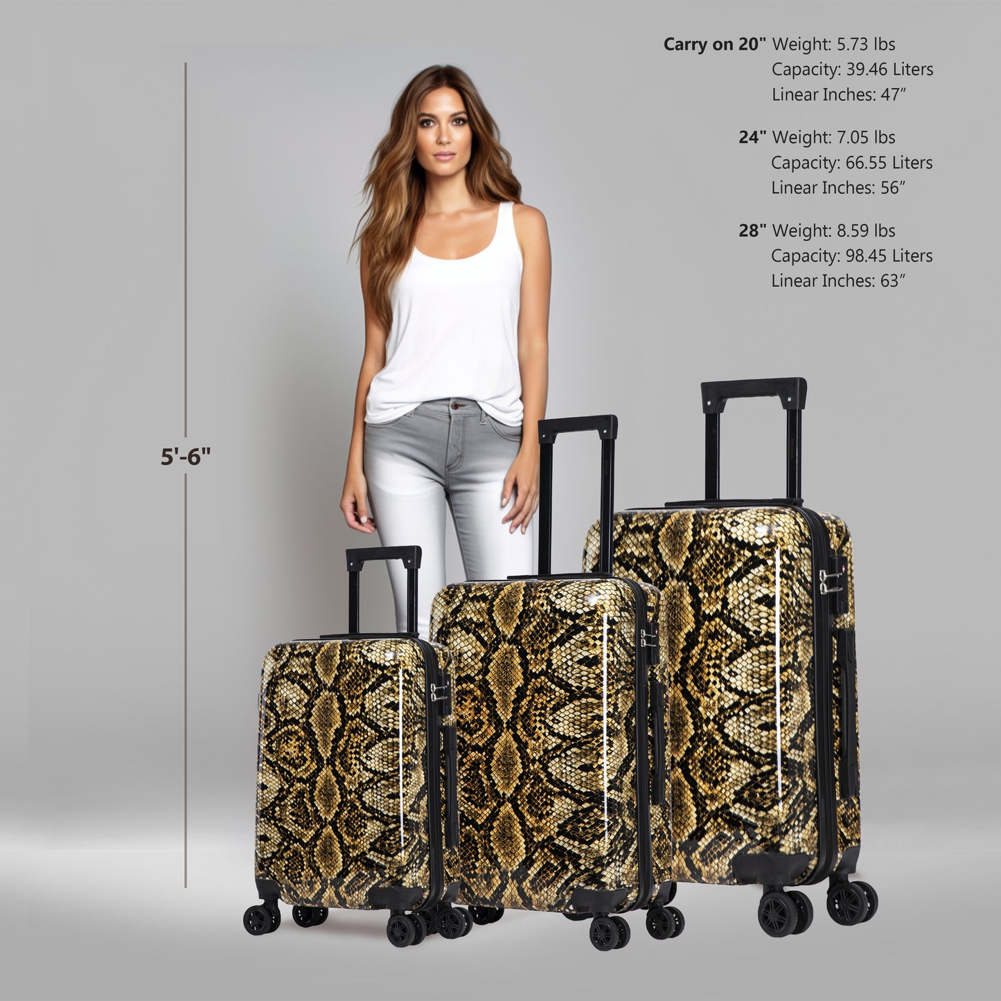Prints 3 Piece Set 20''/24''/28''