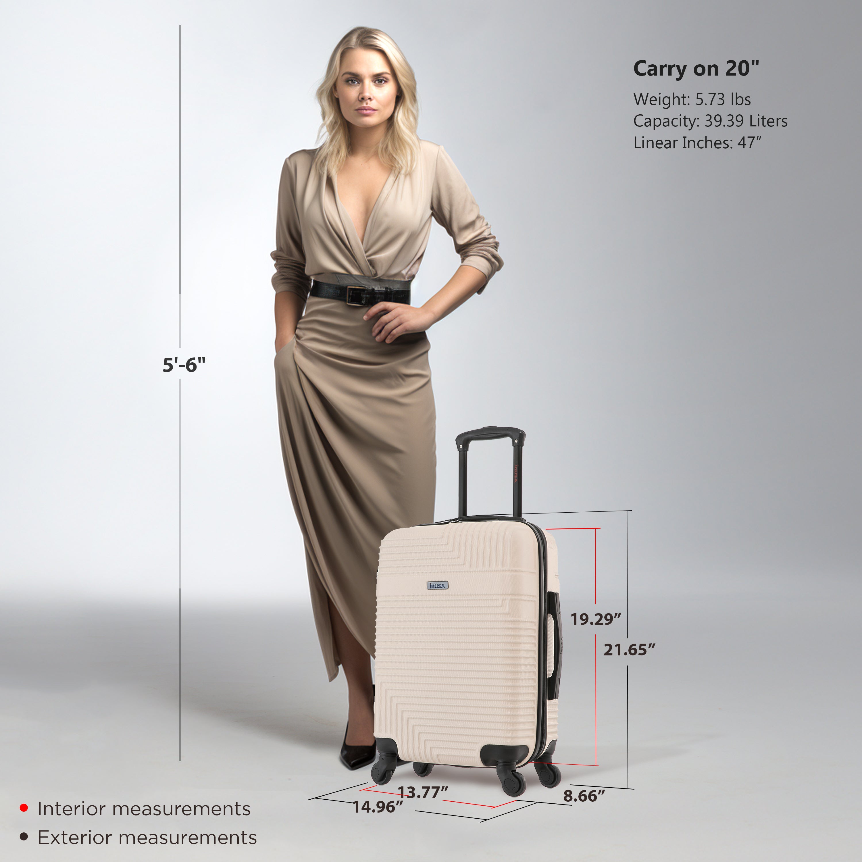 Resilience Hardside Spinner 20 inch Carry-On luggage – InUSA Luggage