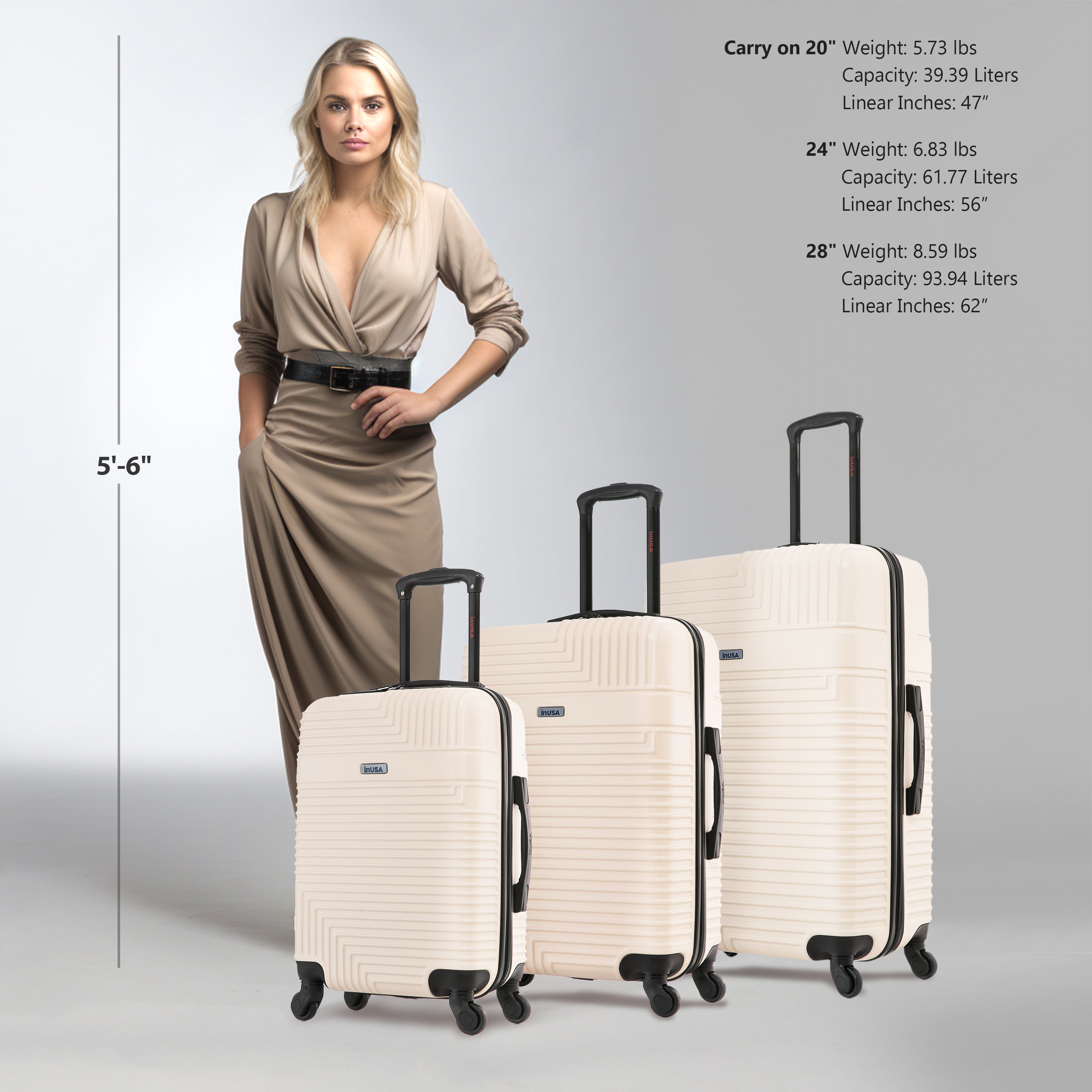 62 linear inches luggage for sale online