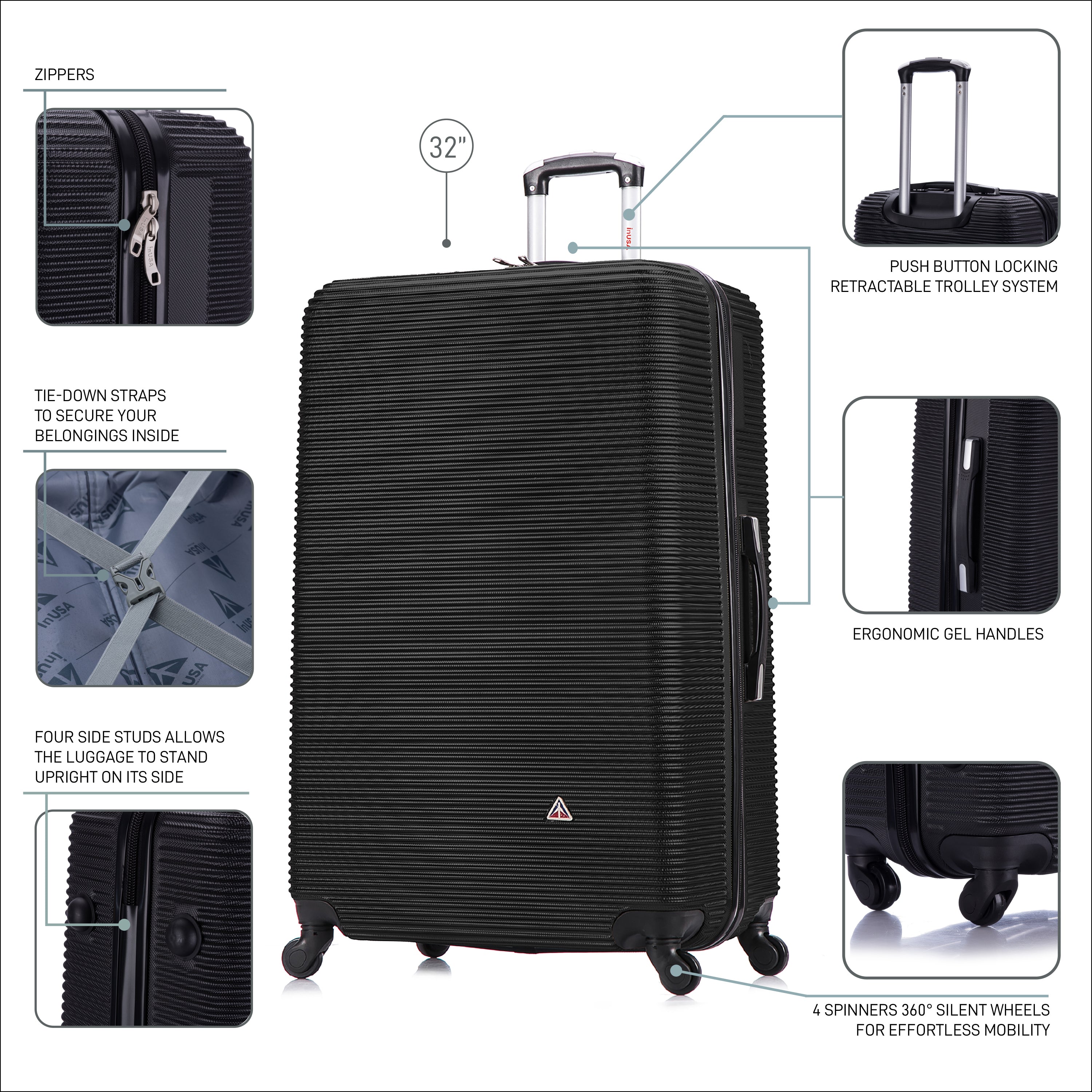 32 fashion lightweight suitcase