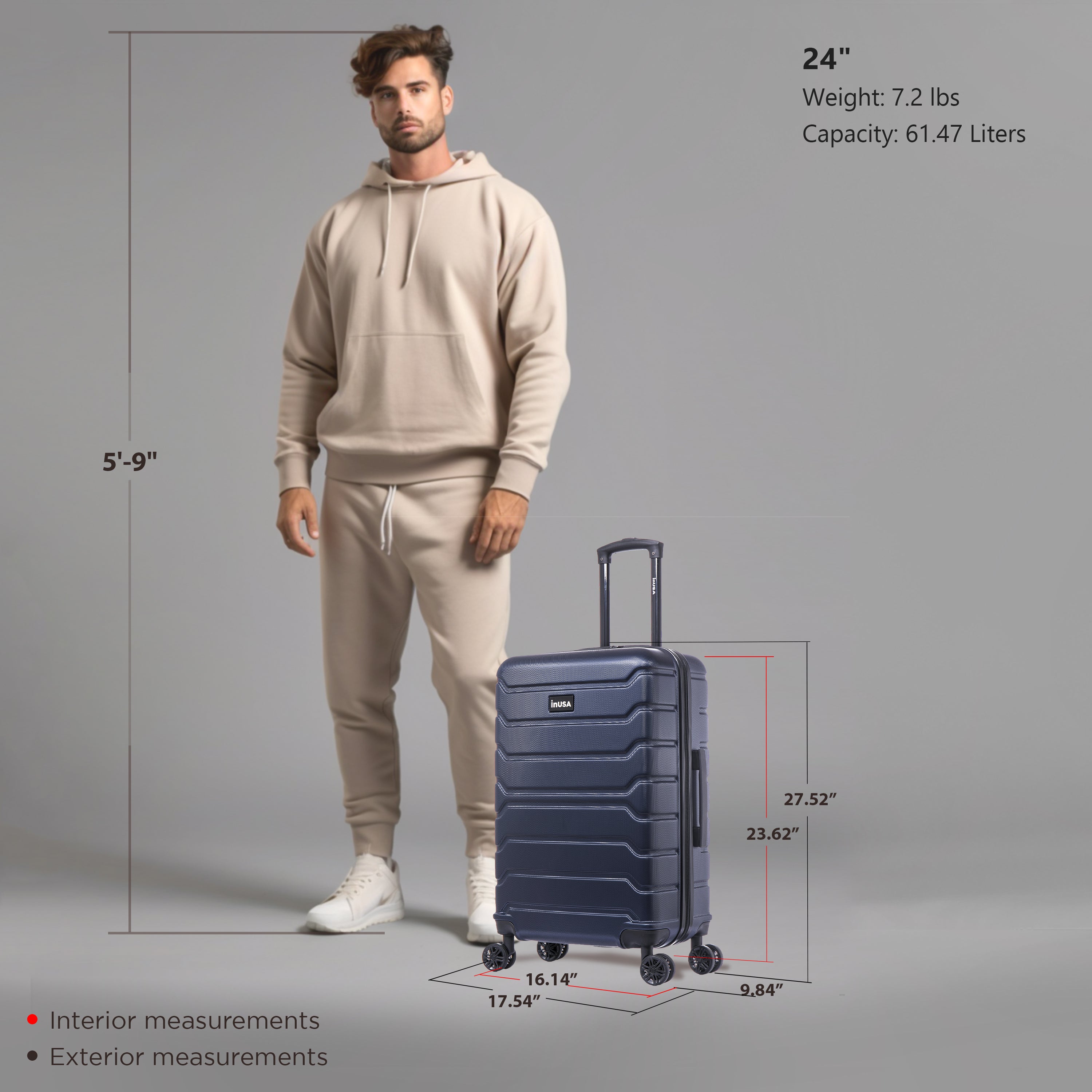 Lightweight 2025 hardside luggage