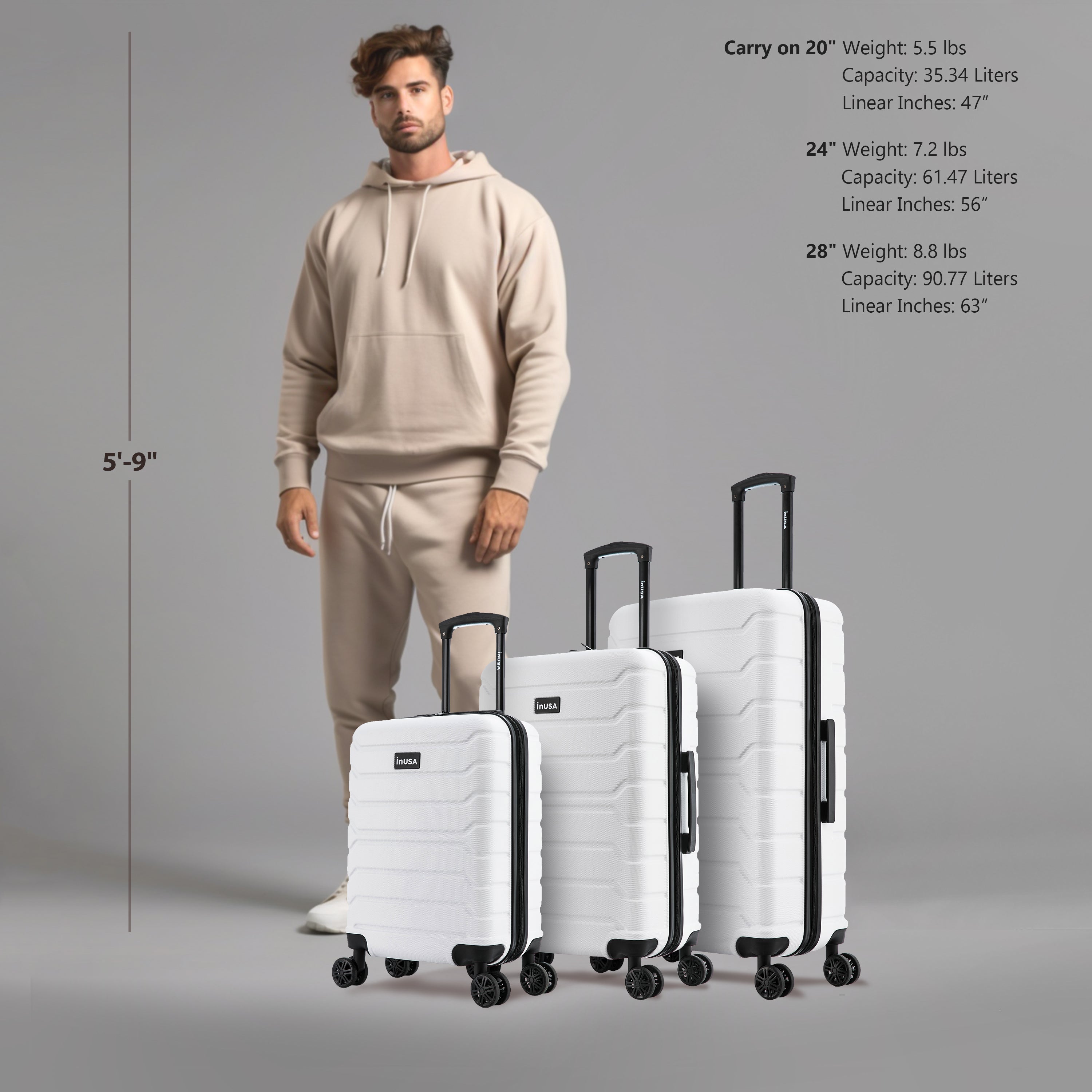 Strong, Light, Reliable Everyday Luggage – InUSA Luggage