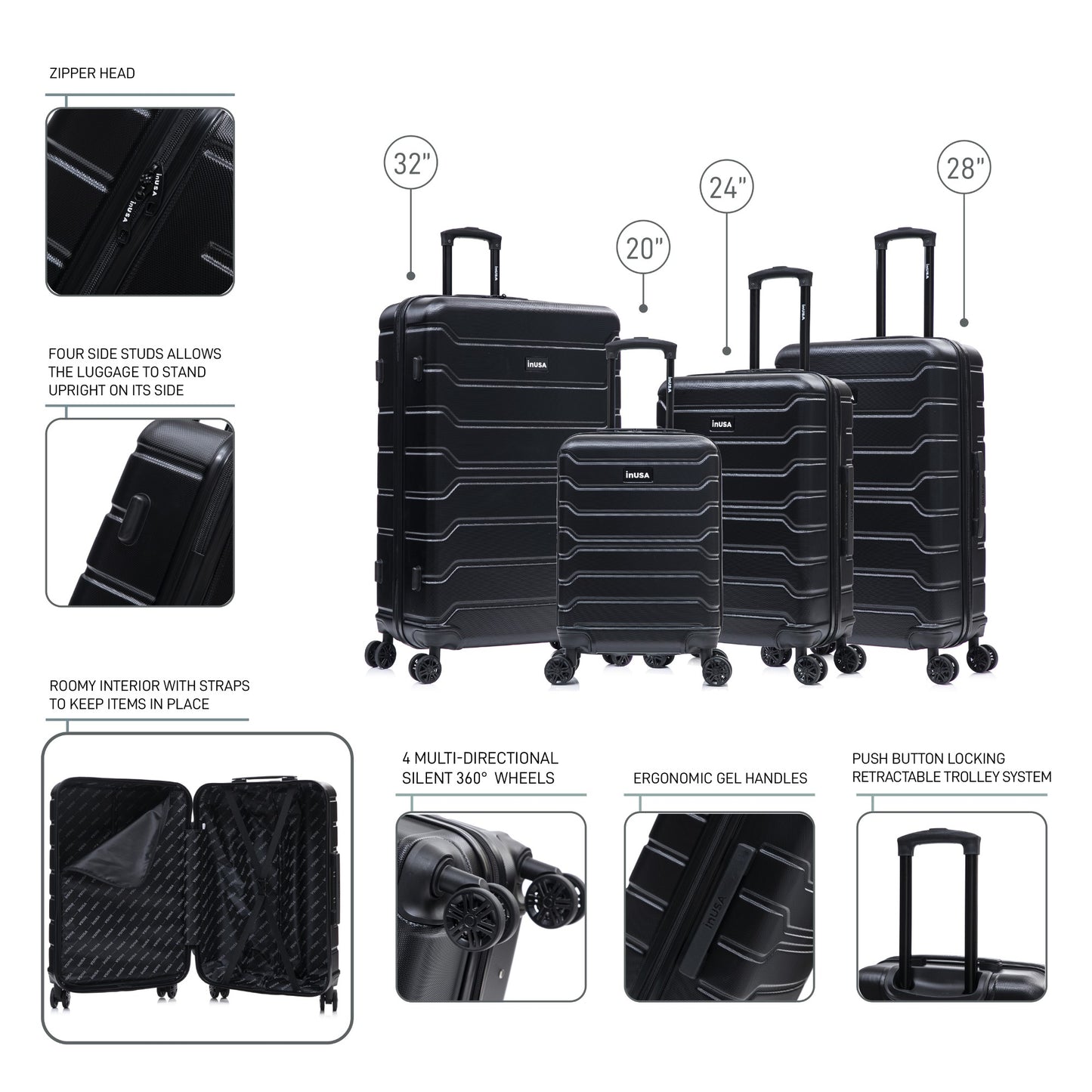 Trend 4 Piece Set  20''/24''/28''/32"
