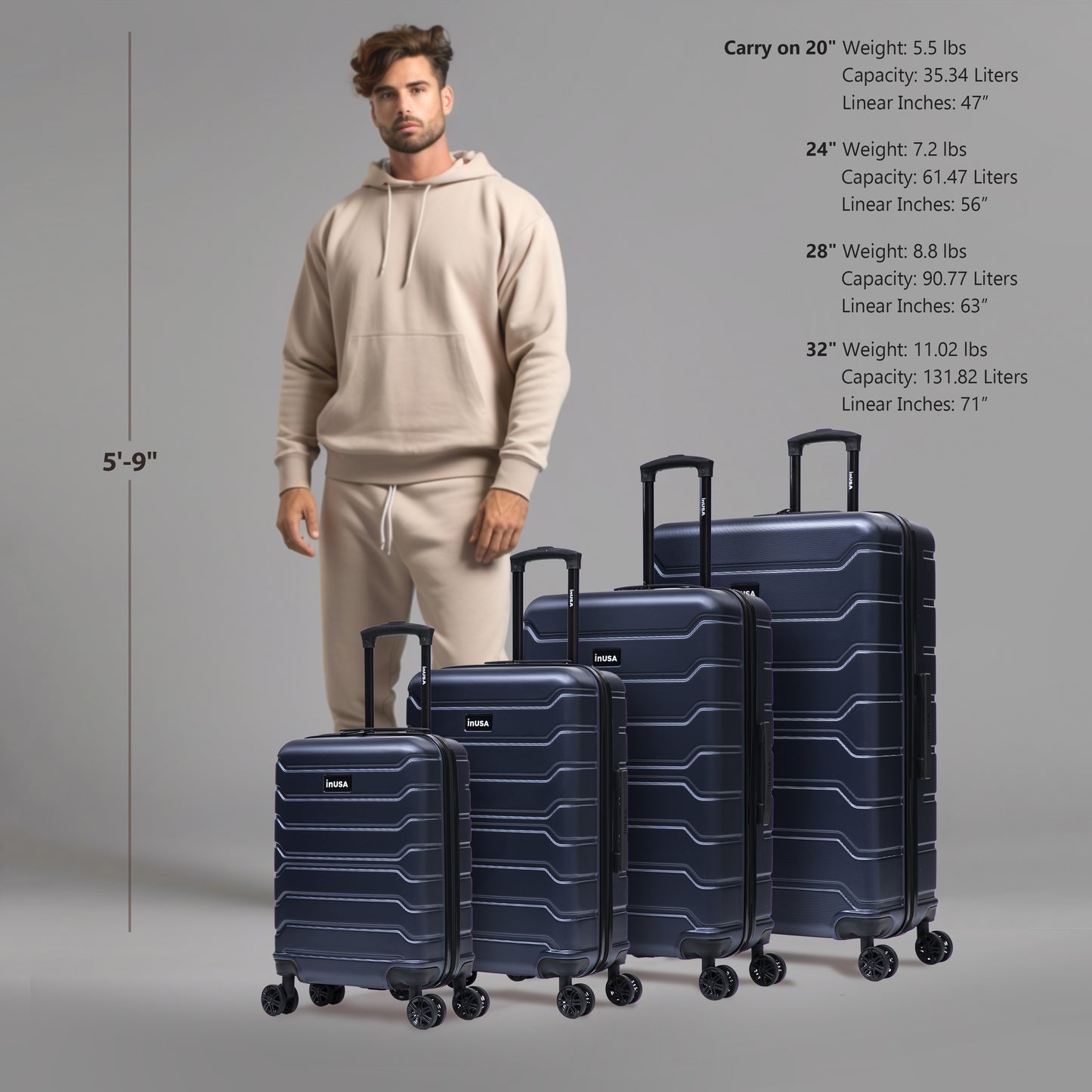 Trend 4 Piece Set  20''/24''/28''/32"