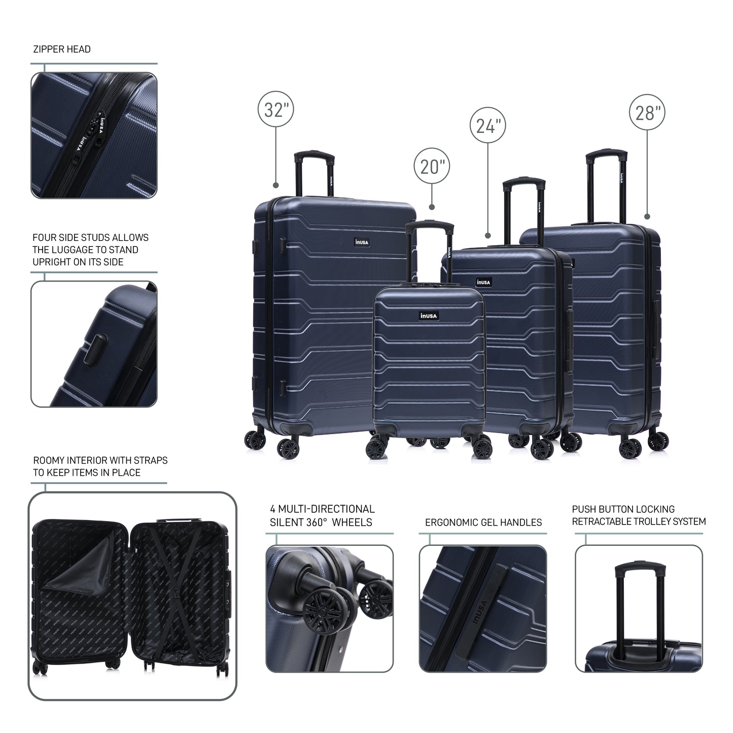 Trend 4 Piece Set  20''/24''/28''/32"