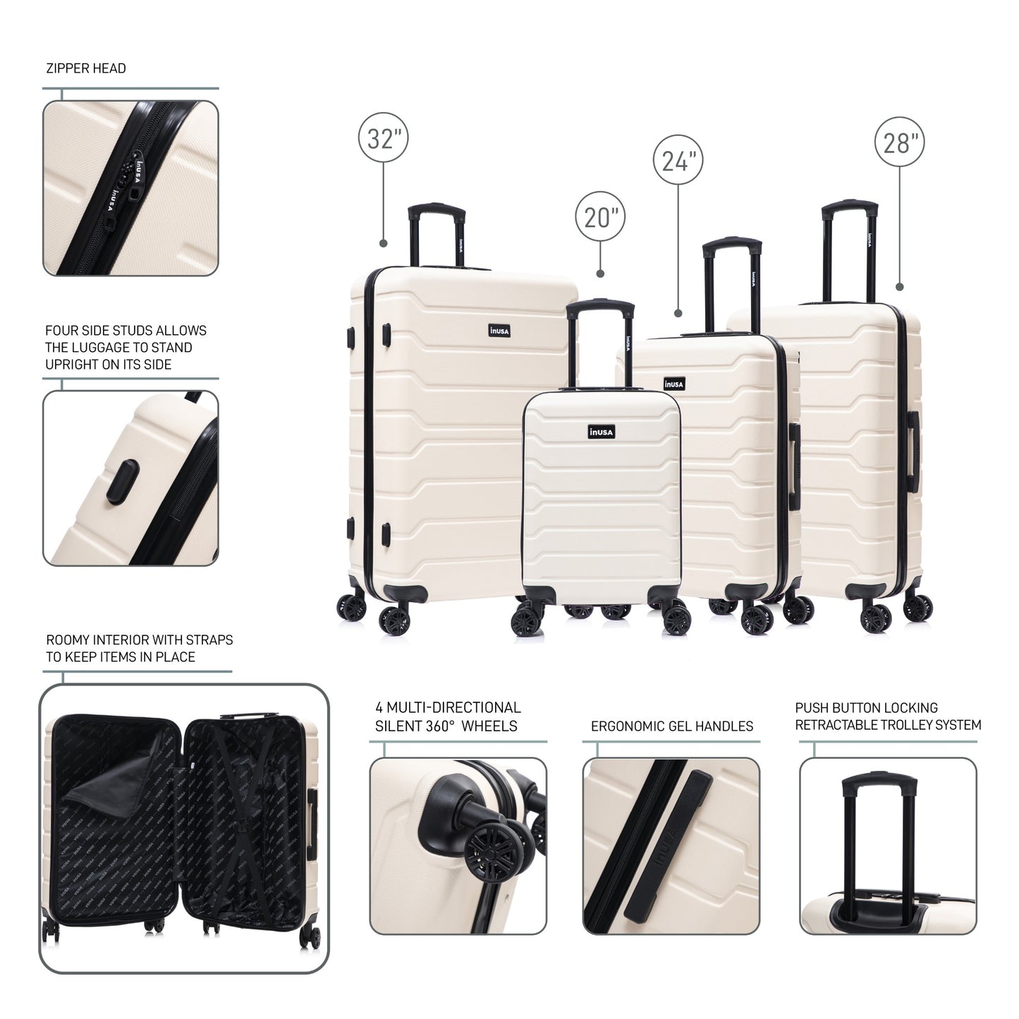 Trend 4 Piece Set  20''/24''/28''/32"
