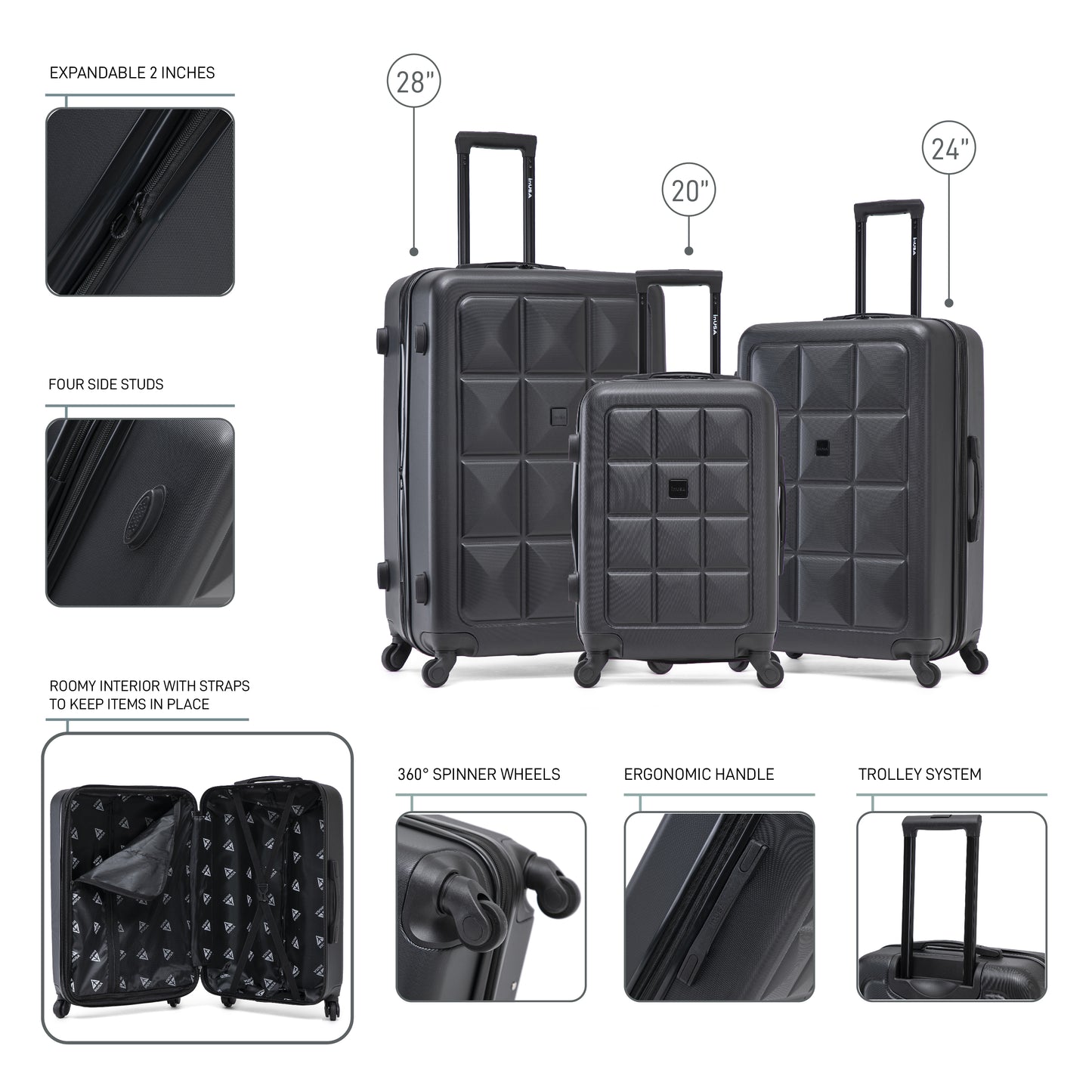 Vertex 3-piece Set 20"/24"/28"