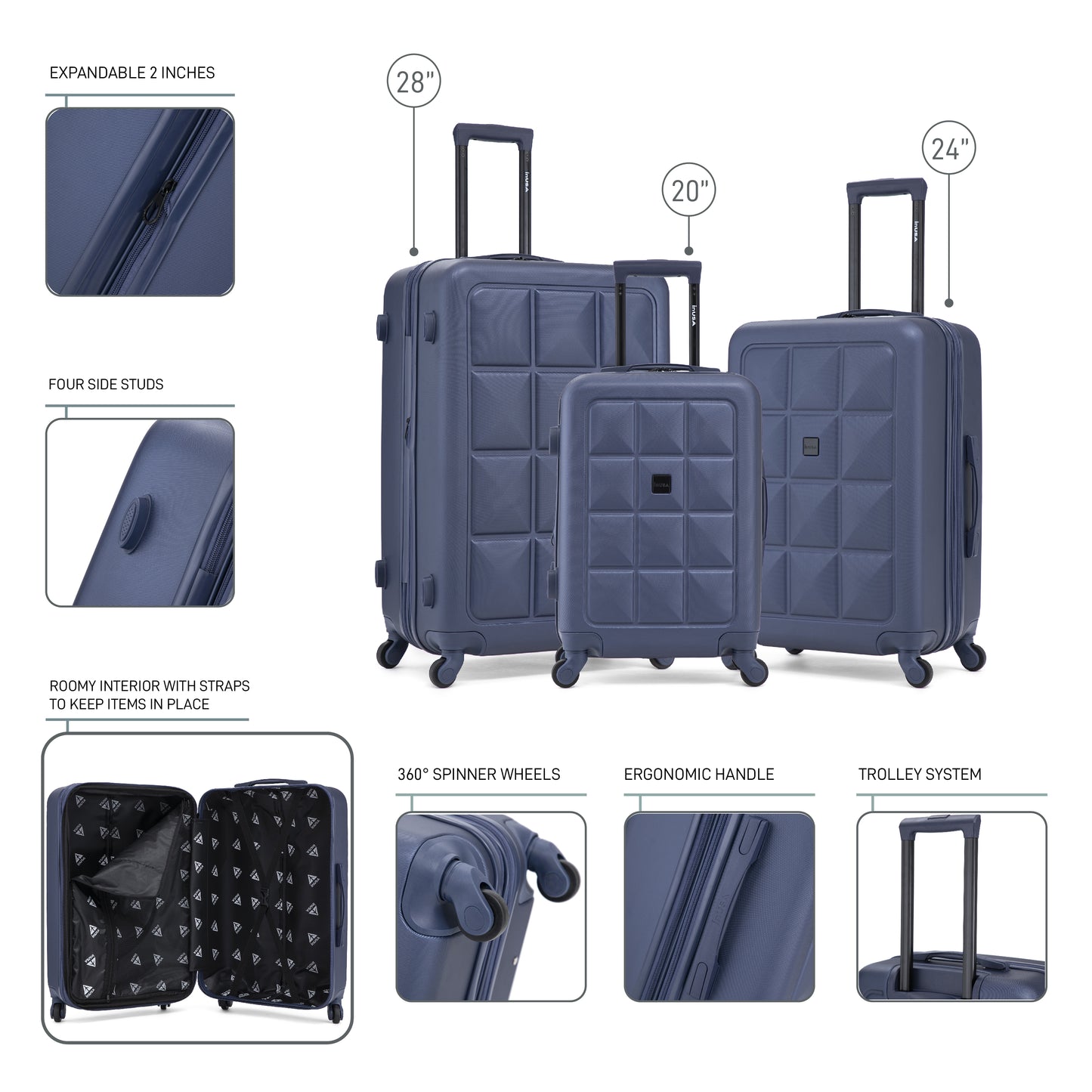 Vertex 3-piece Set 20"/24"/28"
