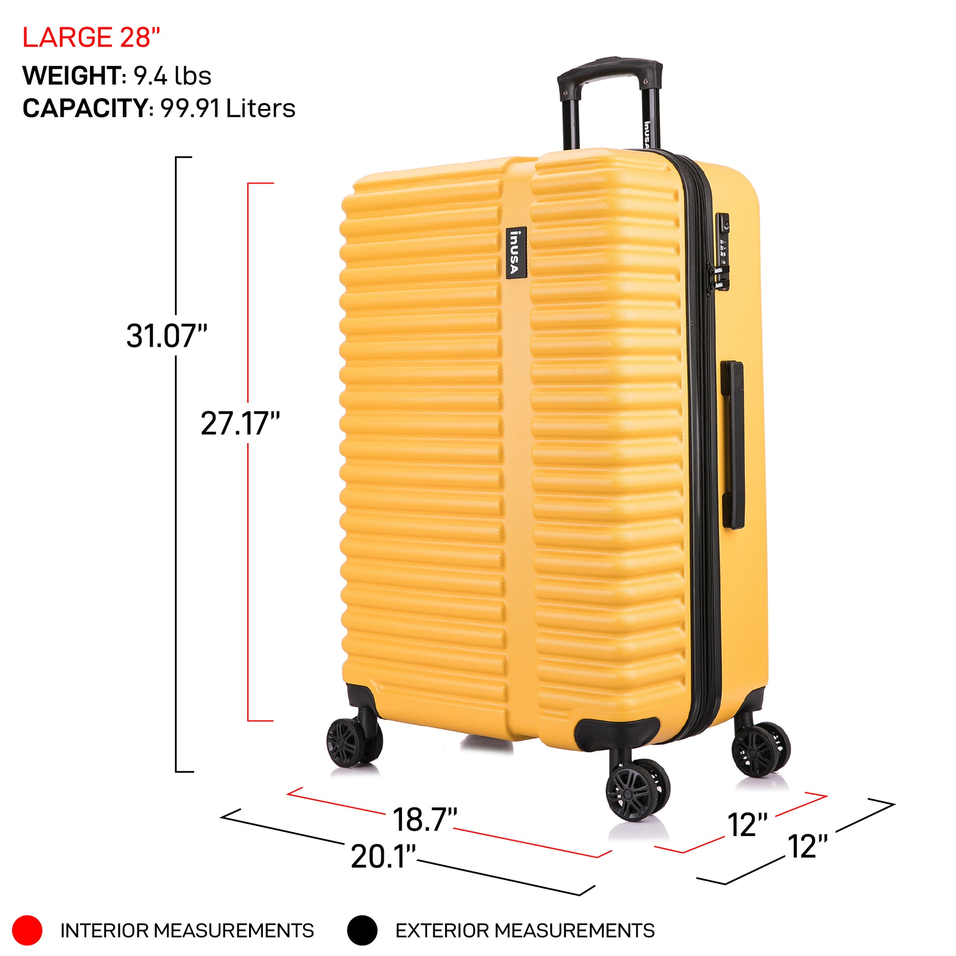 Ally Hardside 28 Inch Large Lightweight Luggage