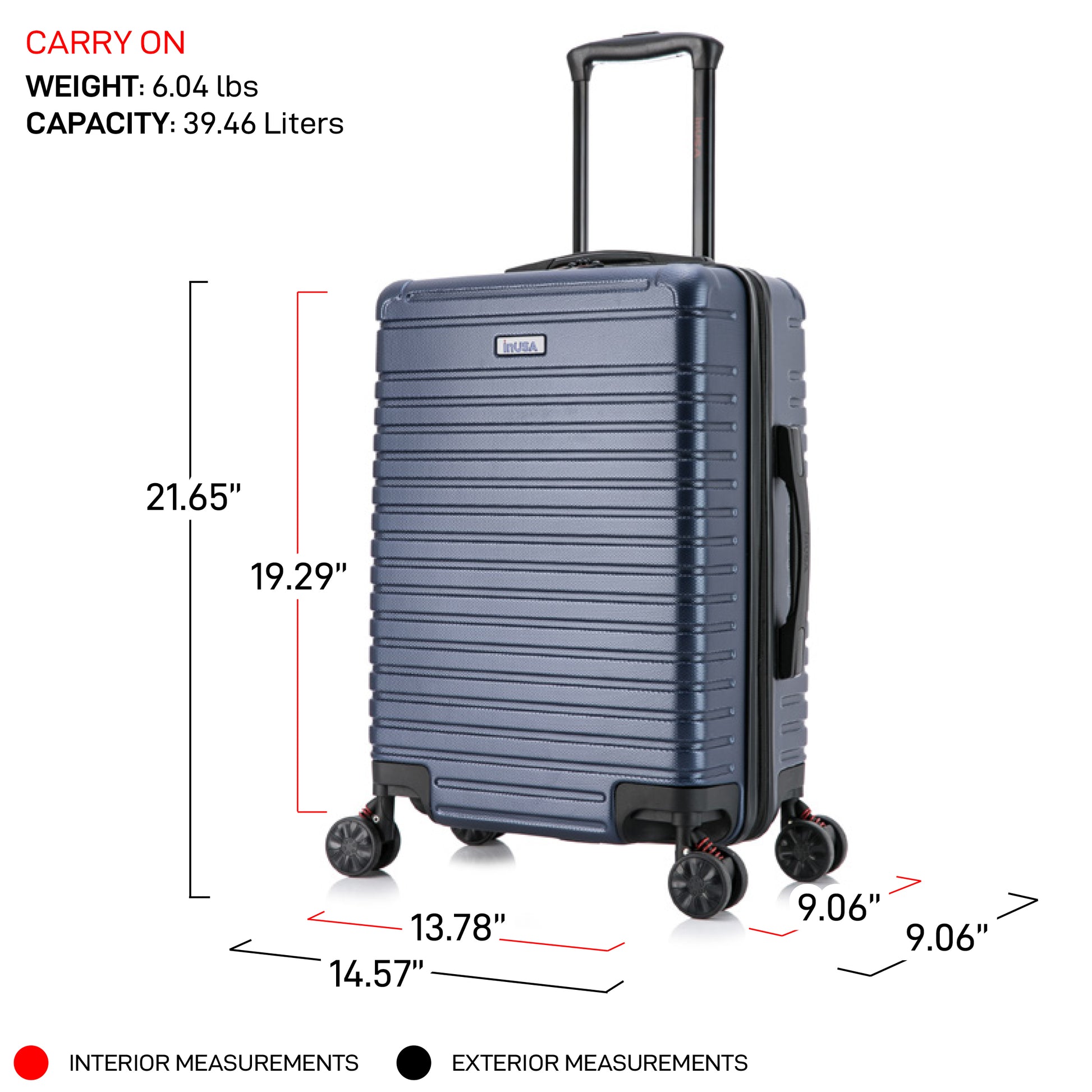 Deep Hardside Spinner 20-Inch Carry-On Luggage