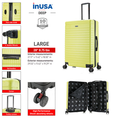 Deep Hardside Spinner 28-Inch Large lightweight  Luggage