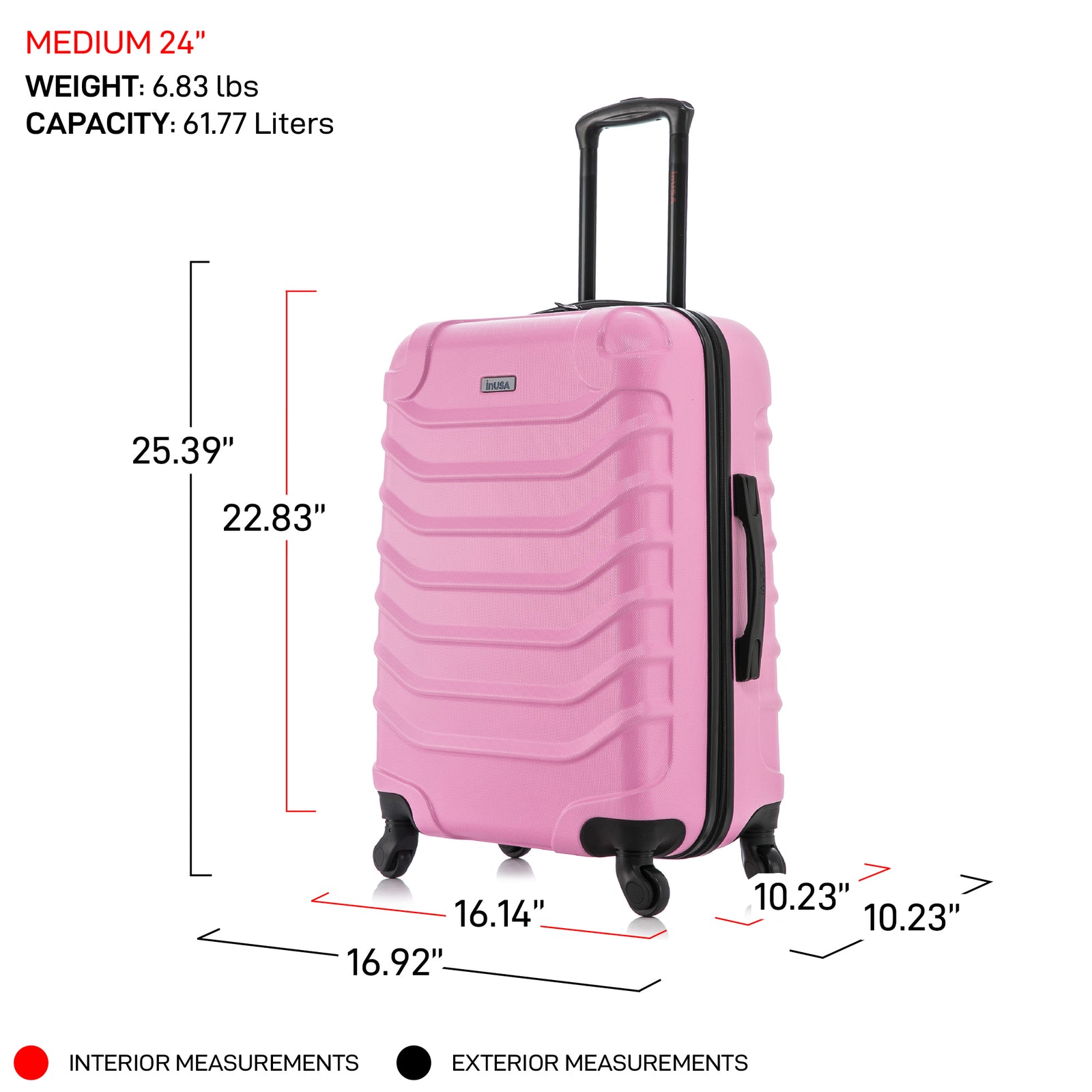 Load image into Gallery viewer, Endurance Hardside Spinner 24-Inch Medium Luggage