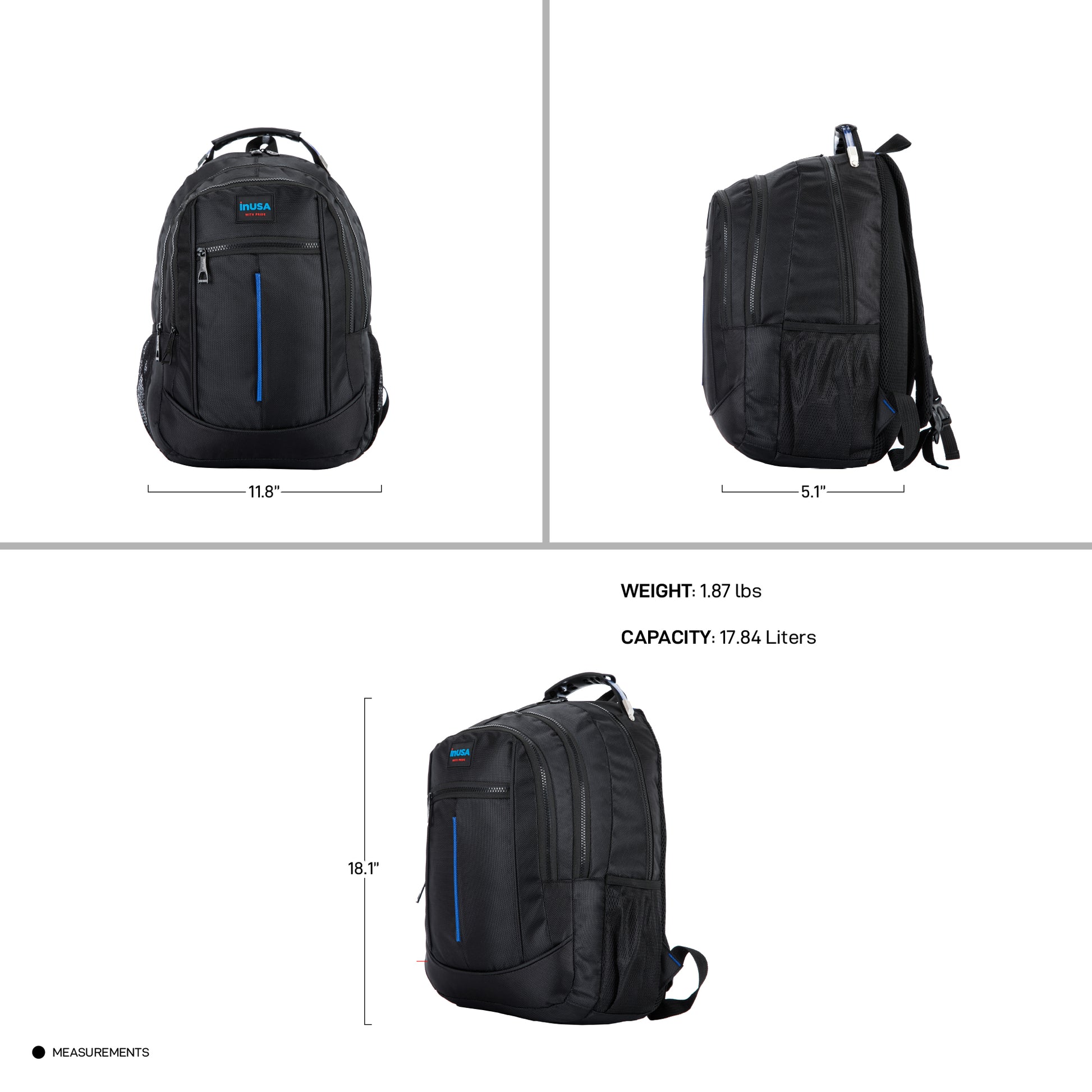 InUSA ROADSTER Executive 15.6-Inch Laptop Backpack