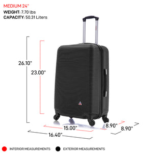 Royal 24 Inch Medium Hardside Spinner Luggage