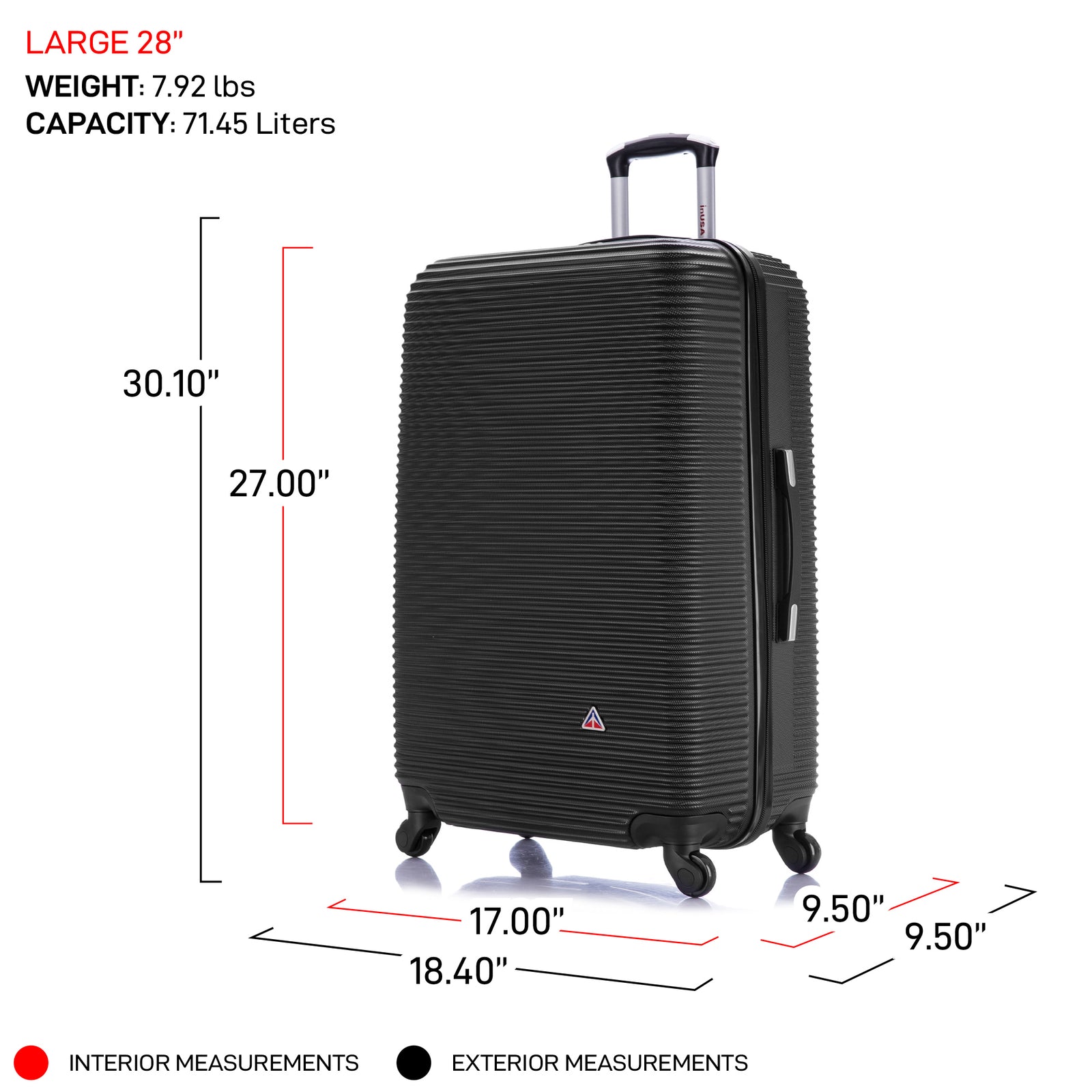 Load image into Gallery viewer, Royal 28 Inch Large Hardside Spinner Luggage