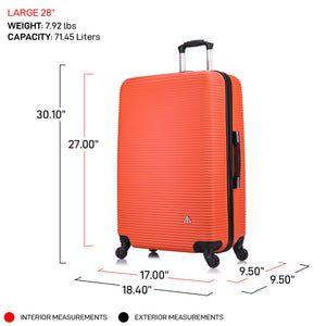 Royal 28 Inch Large Hardside Spinner Luggage
