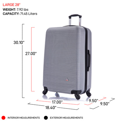 Royal 28 Inch Large Hardside Spinner Luggage