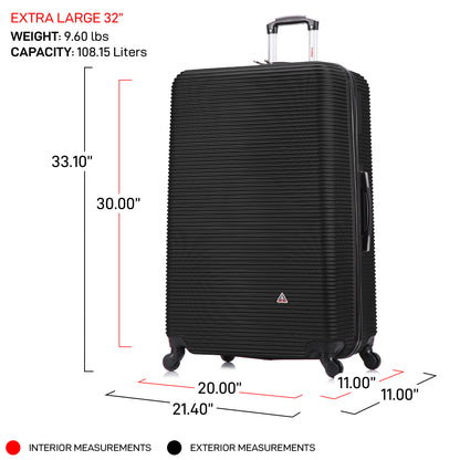 Royal 32 Inch Extra Large Hardside Luggage