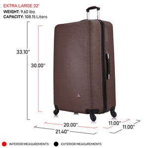 Royal 32 Inch Extra Large Hardside Luggage